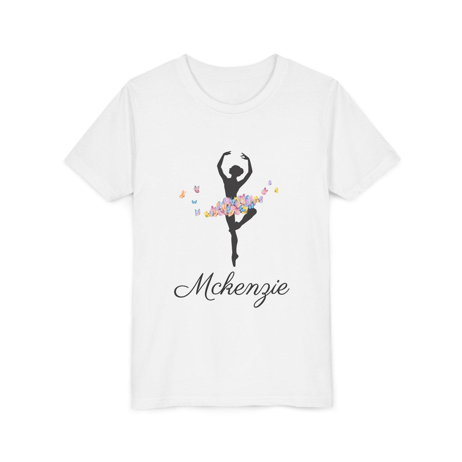 Butterfly Ballerina [Dancer Name] Youth Tee - Personalizable - Whippie's