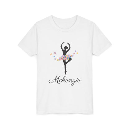 Butterfly Ballerina [Dancer Name] Youth Tee - Personalizable - Whippie's