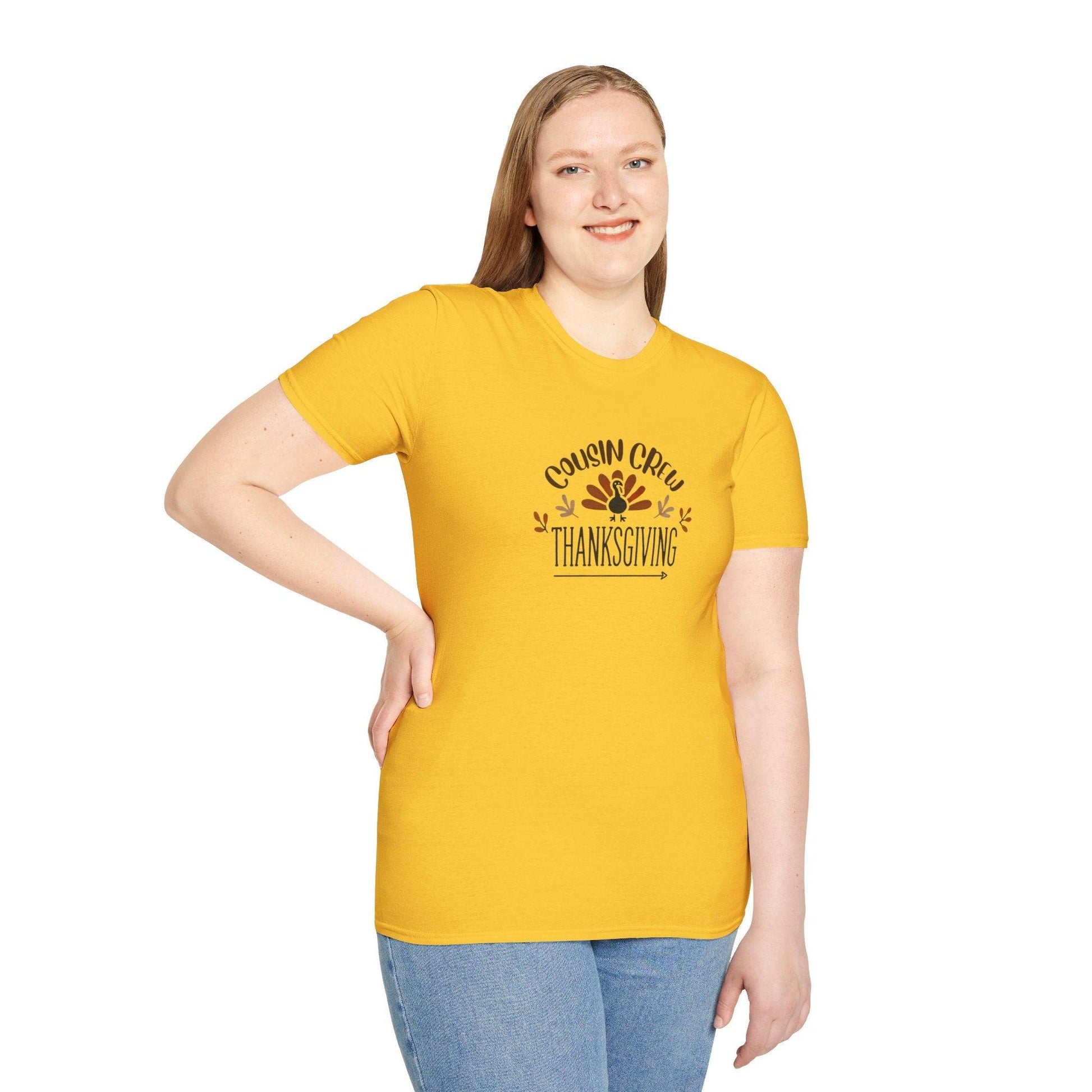 Thanksgiving Cousin Crew - Gobble 'Til You Wobble with Your Favorite Cousins! 🦃🍁 Unisex T-Shirt - Whippie's