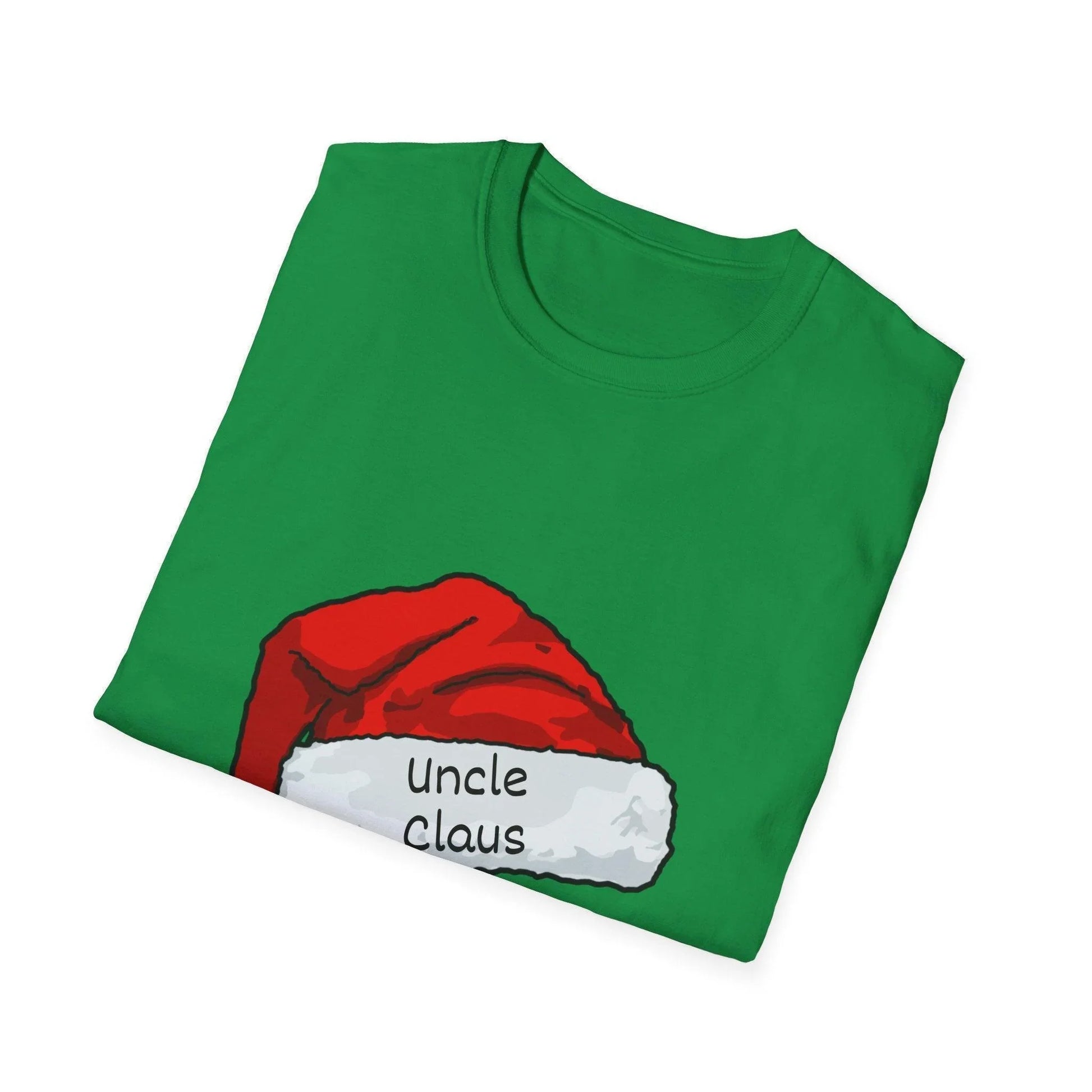 Uncle Claus: The Coolest Santa in Town 🎅- Mens Softstyle T-shirt - Whippie's