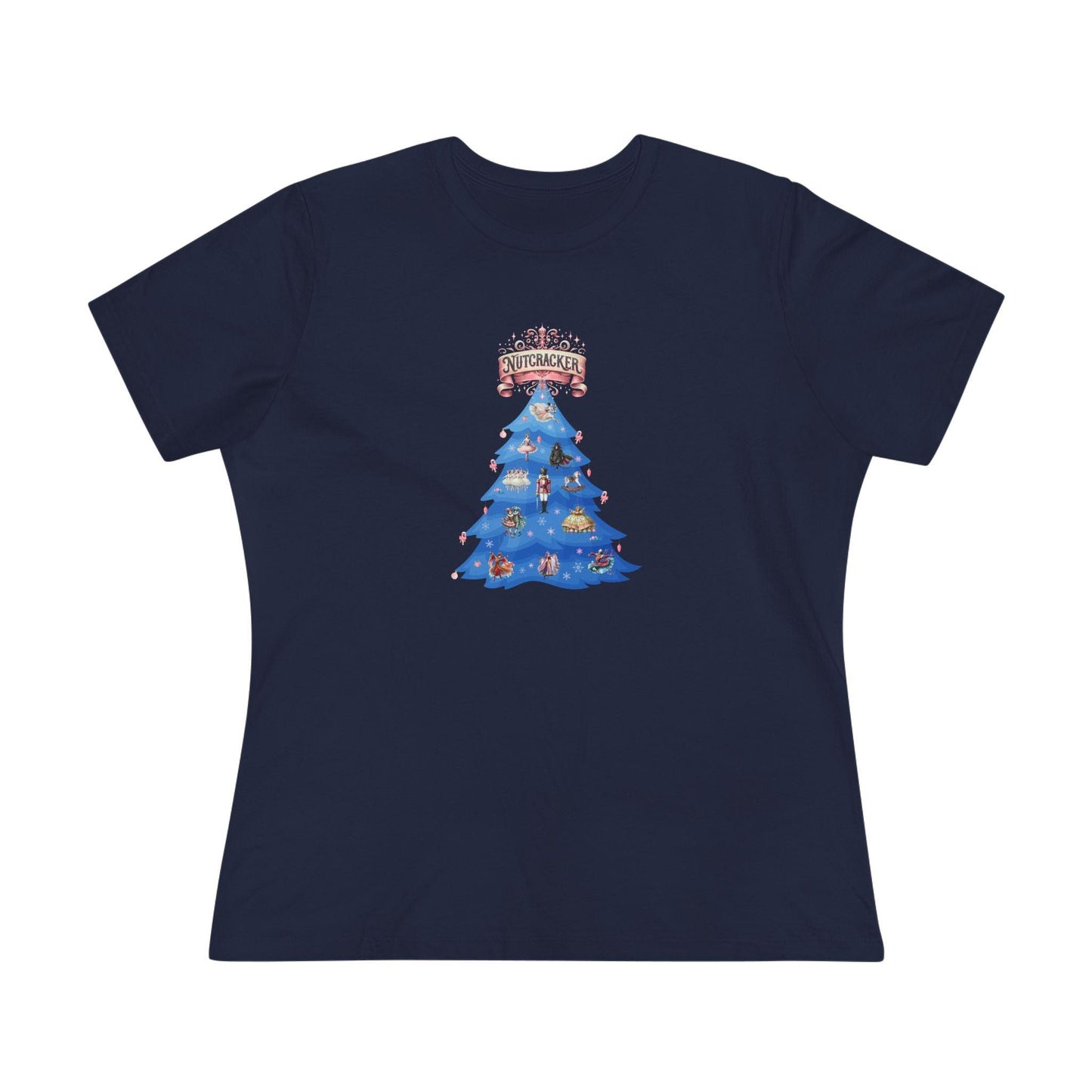 Nutcracker Christmas Tree - A Festive Affair! 🎄✨ Women's Softstyle Tee - Whippie's
