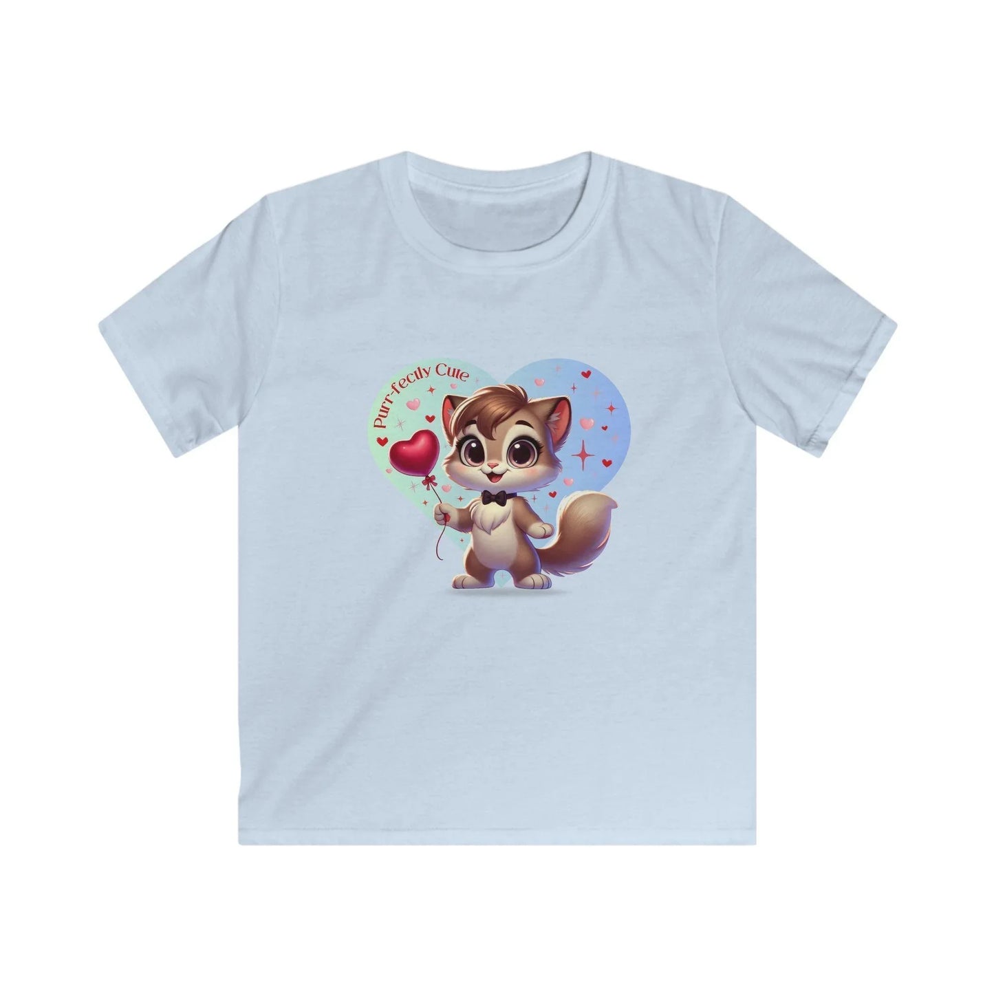 💙 Purr-fectly Cute😻 Kids Softstyle Tee ✨ Dapper style for your little man! - Whippie's