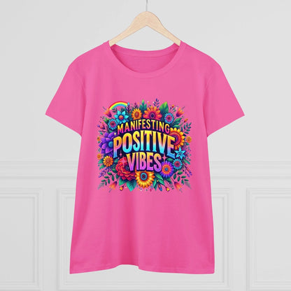 ✨ Manifesting Positive Vibes 🌈 Women's Tee 🌼 - Whippie's