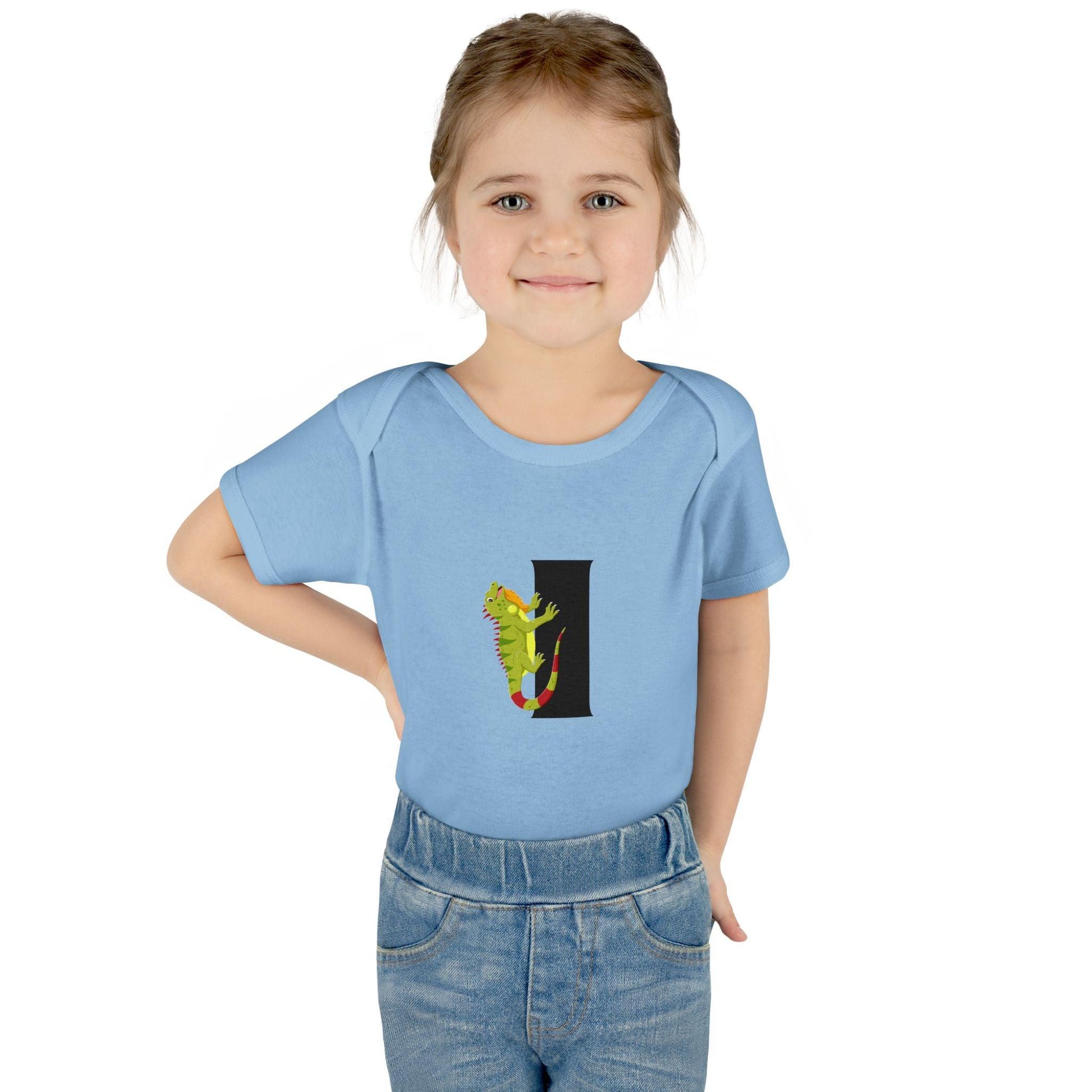 Alphabet Adventures: Letter I - Incredible Iguana Baby Onesie I is for Incredible Iguana! - Whippie's