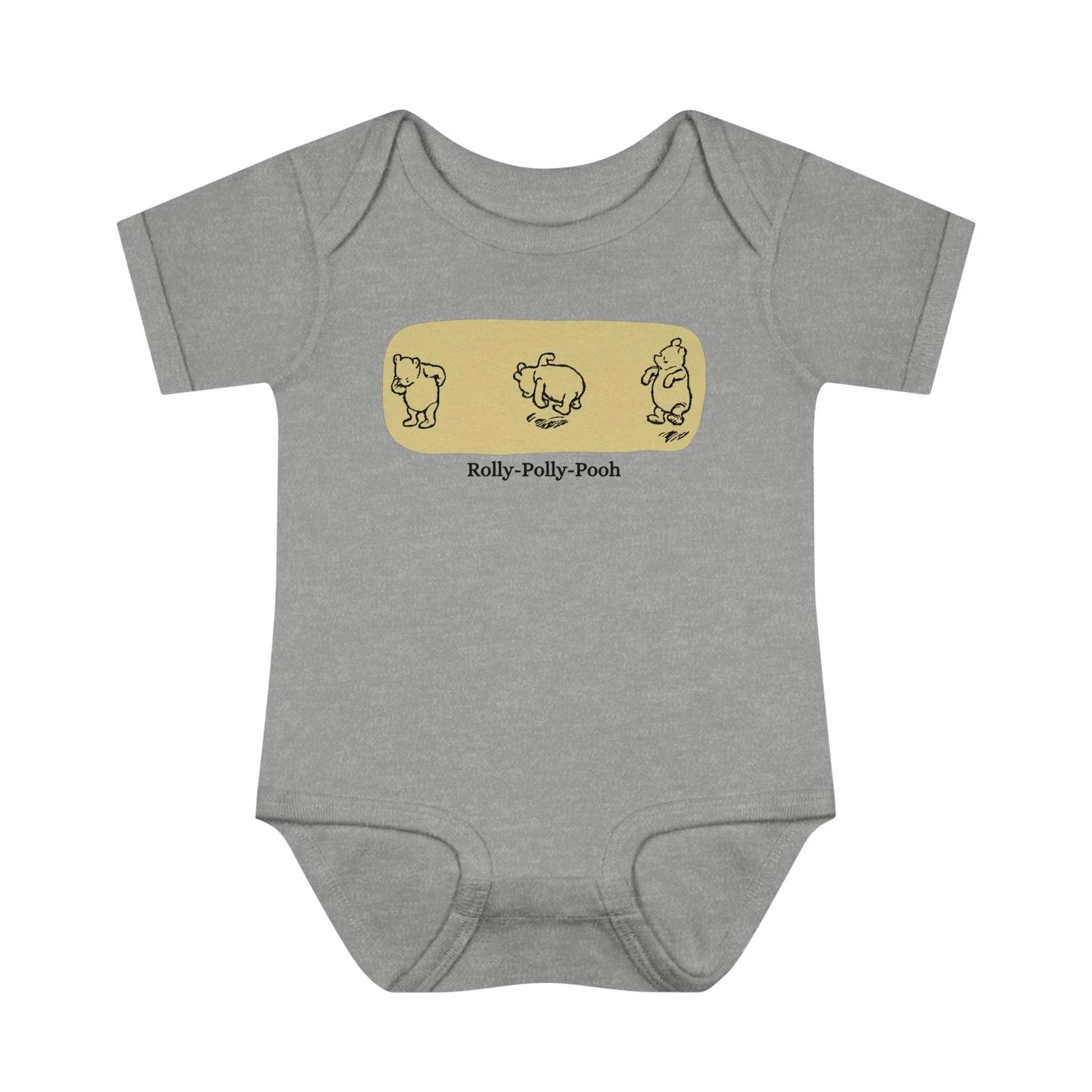 🧸 Rolly-Polly Pooh Onesie 🍯 Unisex Onesie ✨ A classic tale for a cuddly baby! - Whippie's