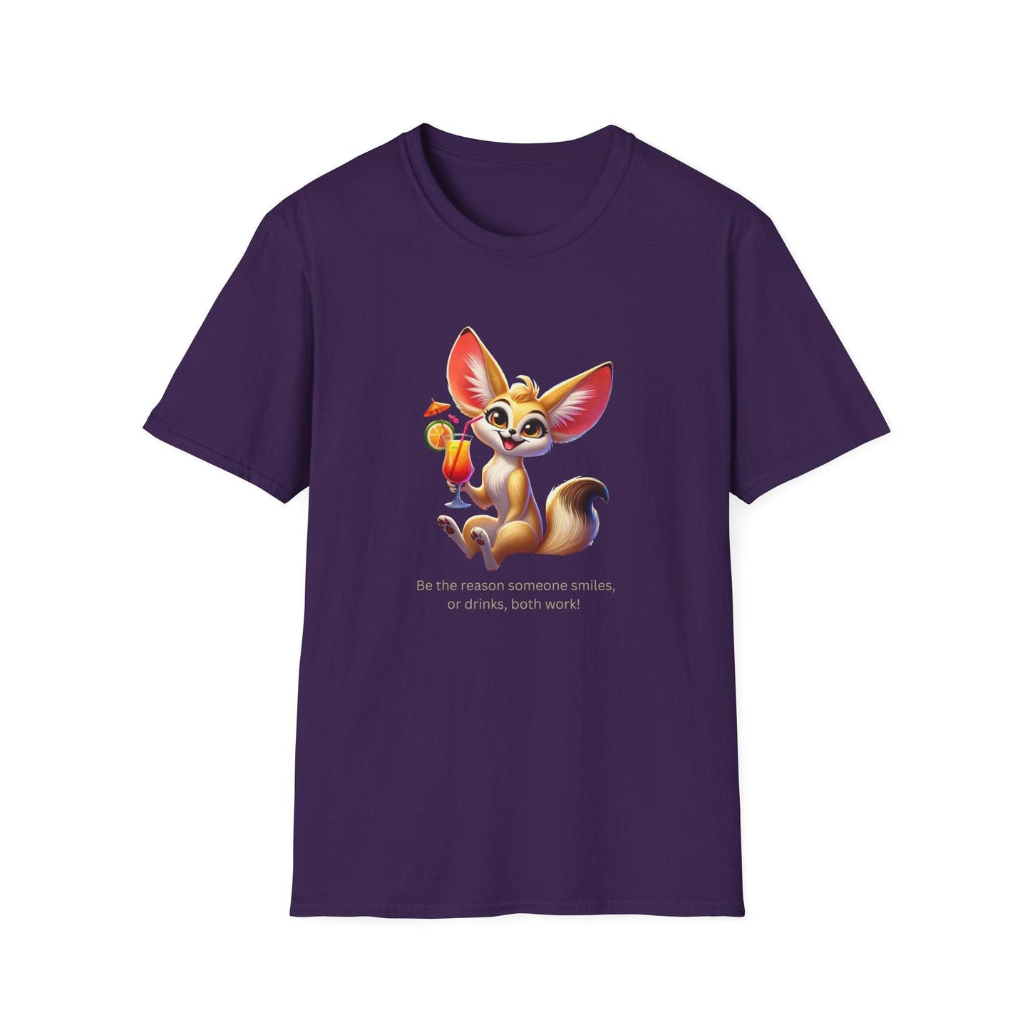 Fennec Fox Cocktail - Cheers to Good Times and Smiles! 🦊🍸 Unisex T-shirt - Whippie's