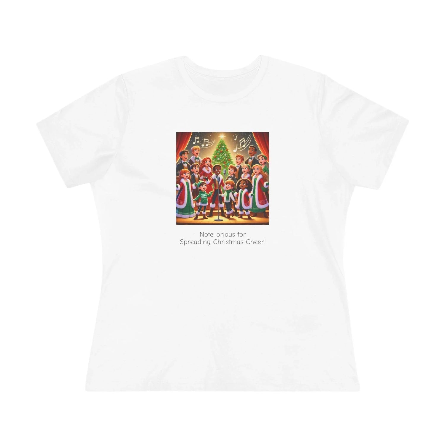 Note-orious for Spreading Christmas Cheer! - Women's Tee - Whippie's