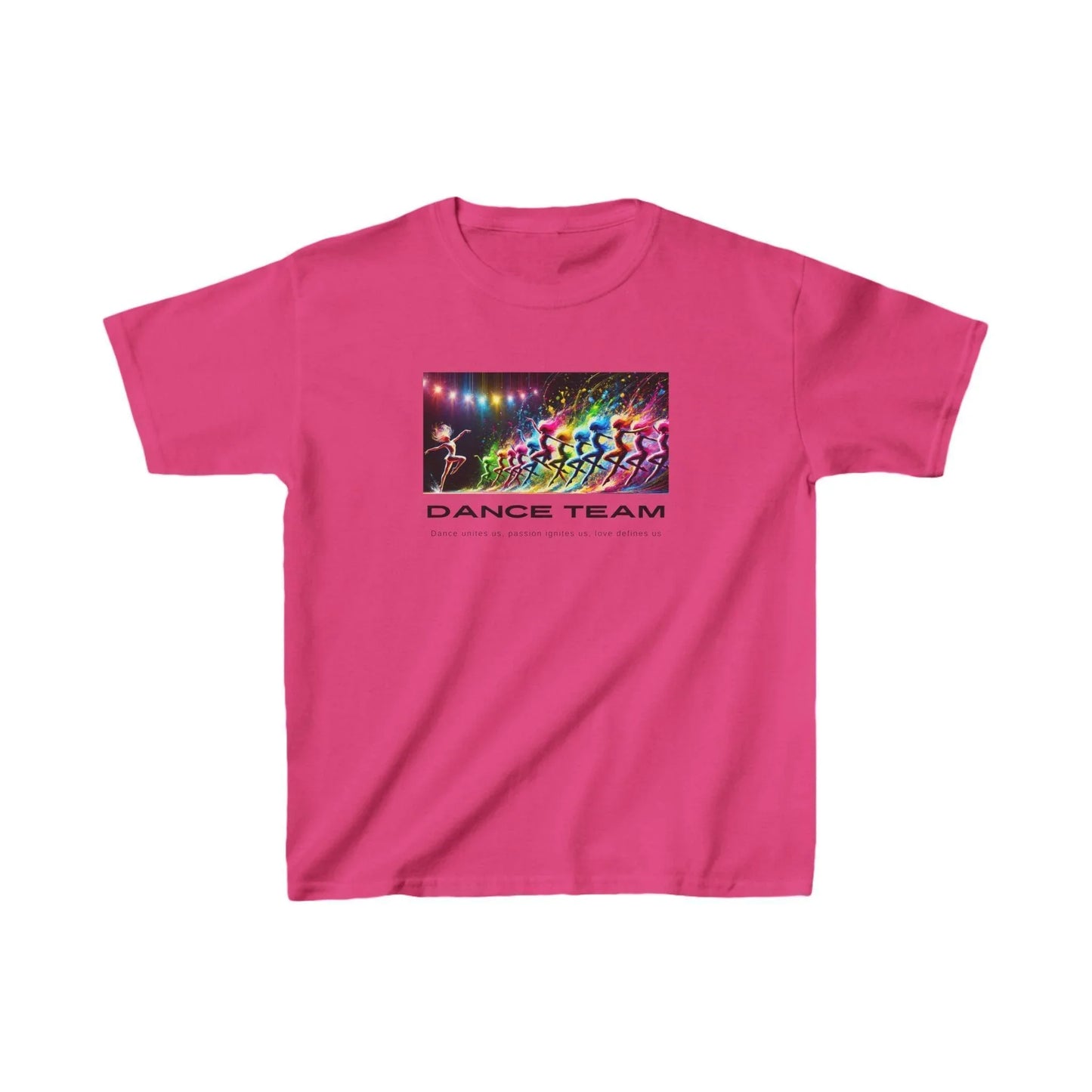 Dance Team: Dance unites us, passion ignites us, love defines us! 👧🏻👦🏾 Kids Heavy Cotton™ Tee 🎨 - Whippie's