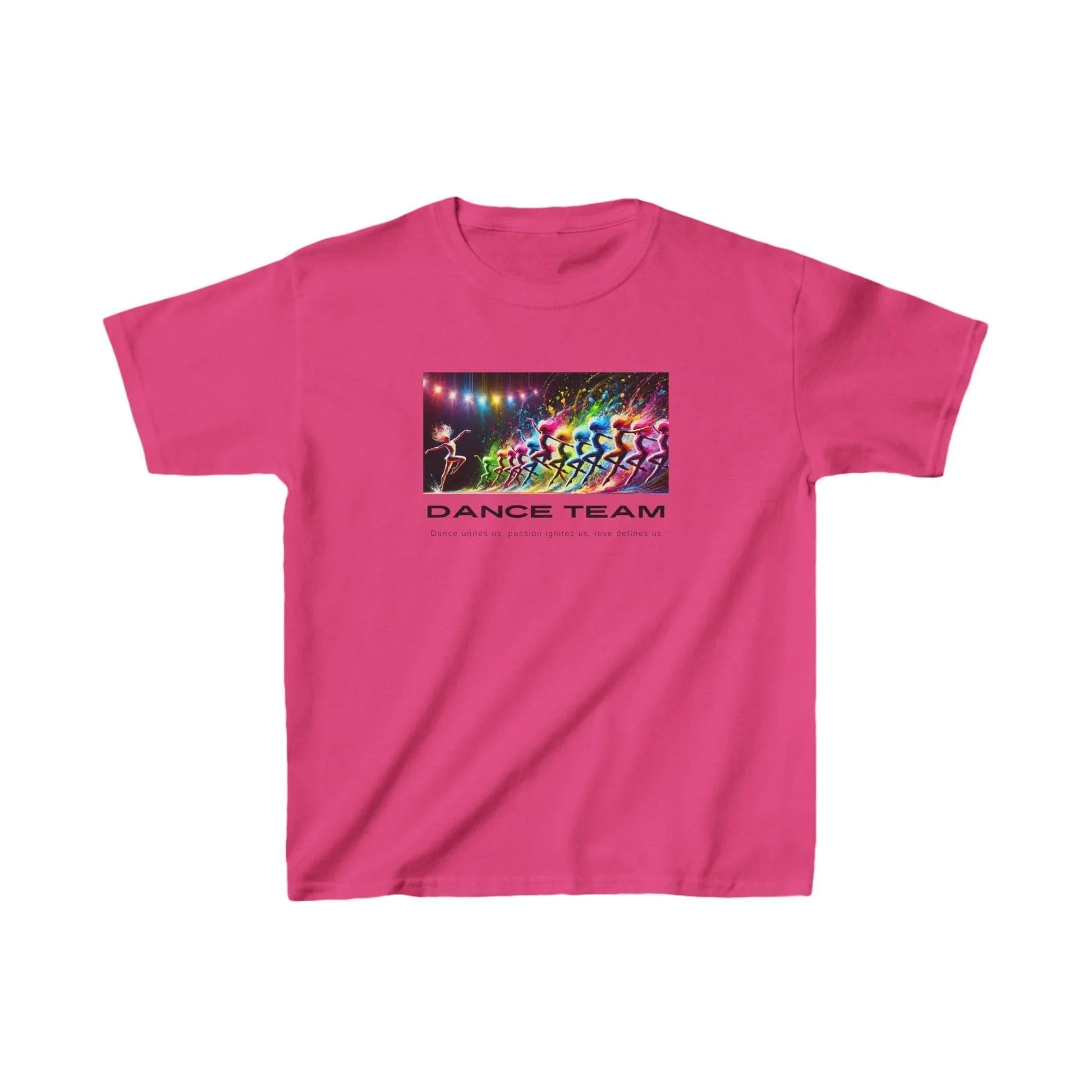 Dance Team: Dance unites us, passion ignites us, love defines us! 👧🏻👦🏾 Kids Heavy Cotton™ Tee 🎨 - Whippie's