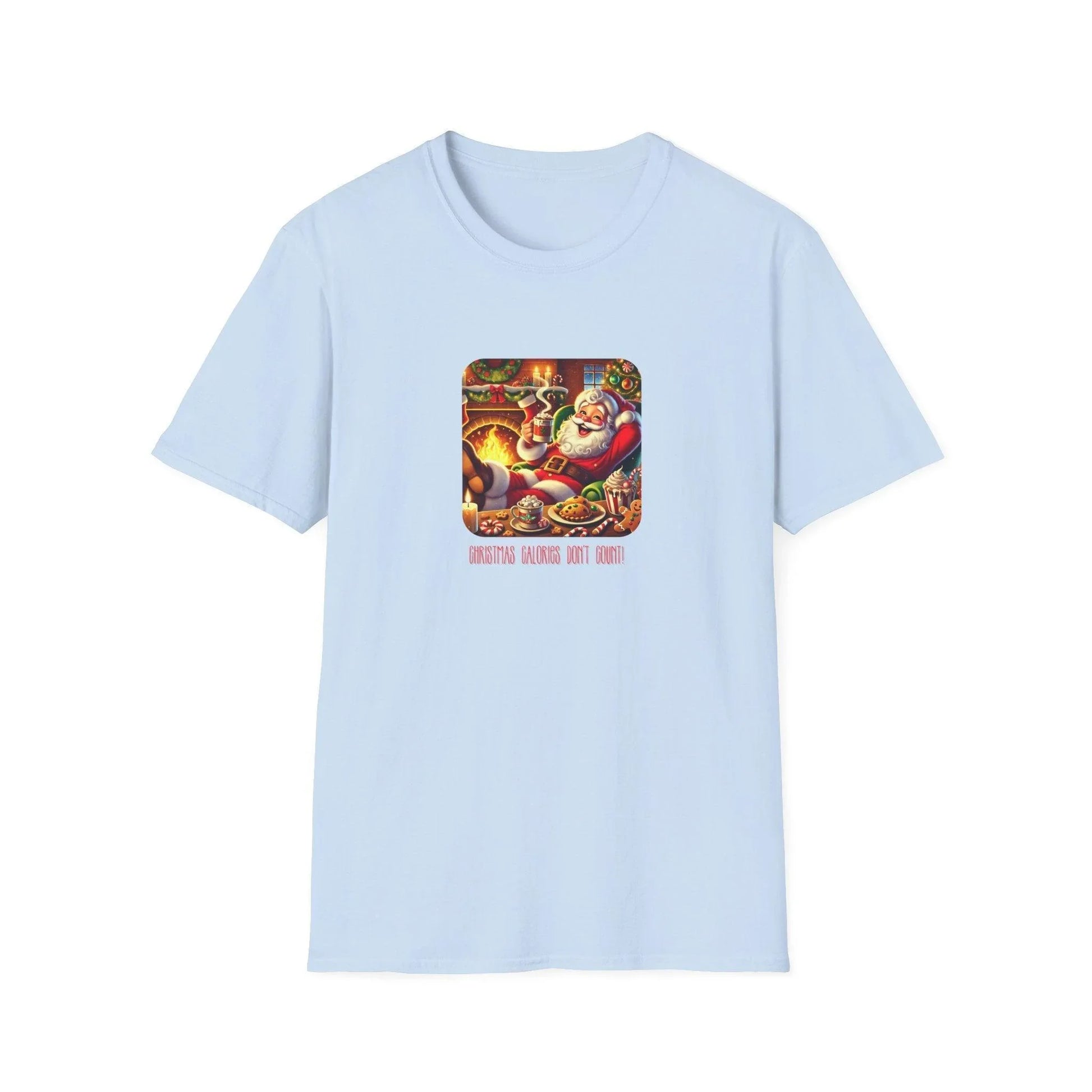 Santa: Christmas Calories Don't Count - Unisex Softstyle T-Shirt - Whippie's