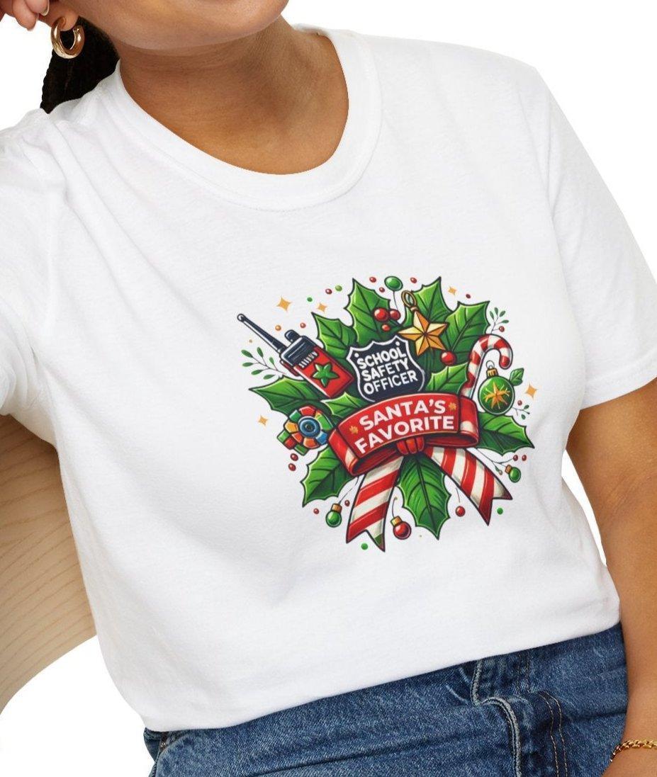 Santa's Favorite School Safety Officer Unisex Tee 🚨🎅 - Whippie's