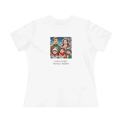 Carols bright, Family's delight! - Women's Softstyle Tee - Whippie's
