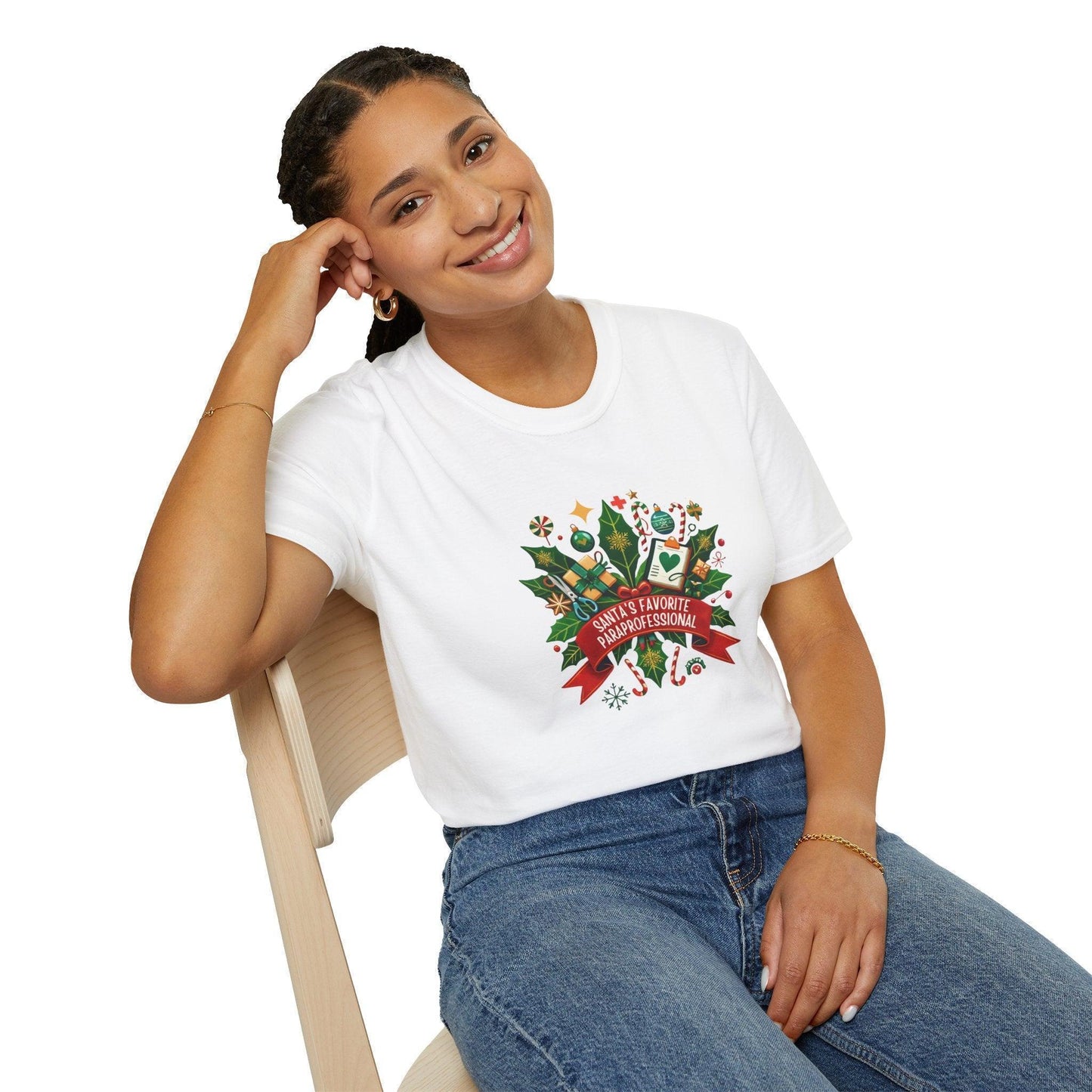 Santa's Favorite Paraprofessional Unisex Tee ✏️🎅 - Whippie's