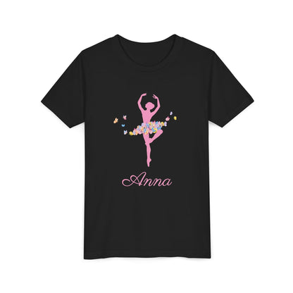 Butterfly Ballerina [Dancer Name] Youth Tee - Personalizable - Whippie's