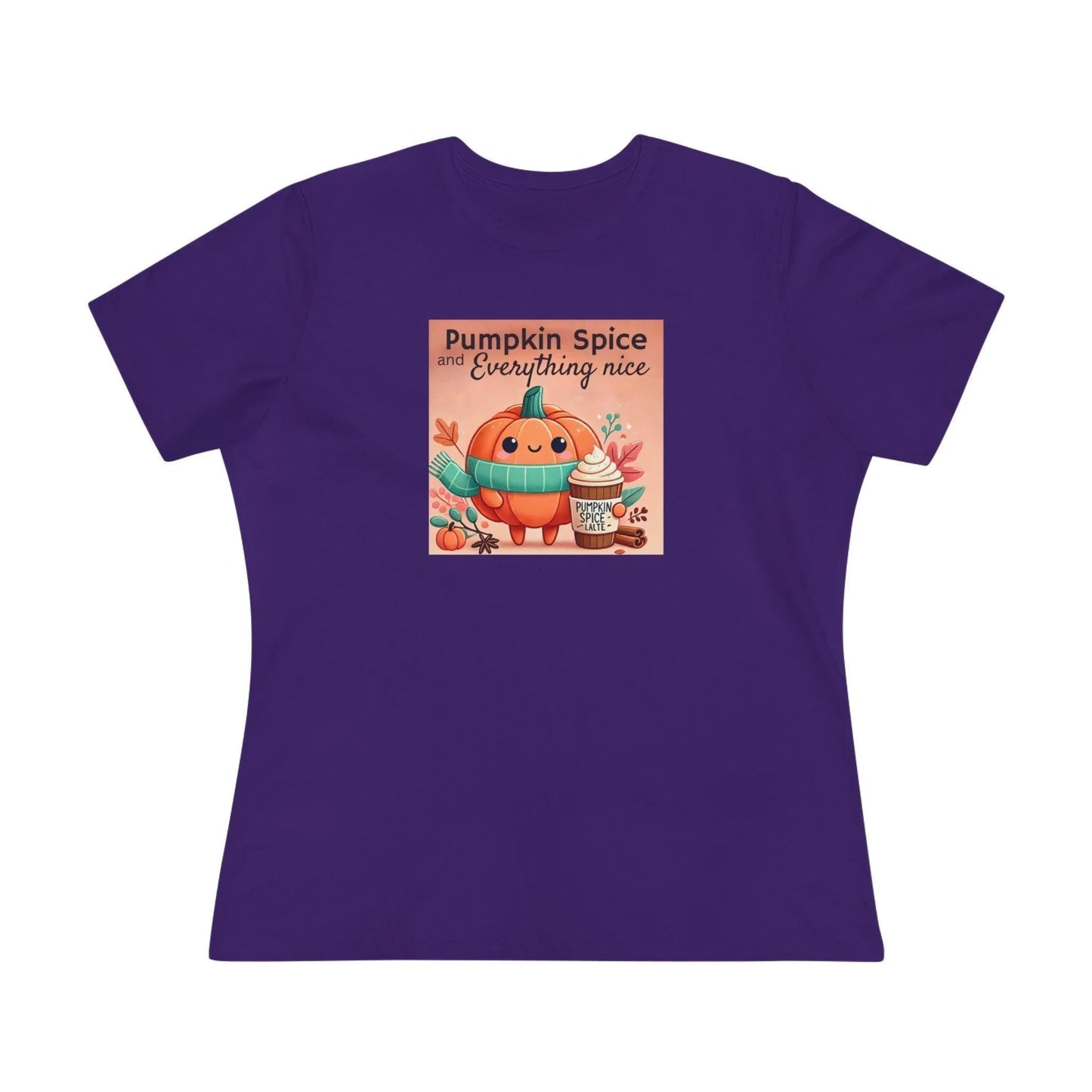 Cute Pumpkin: Pumpkin Spice and Everything Nice - Women's Softstyle Tee - Whippie's