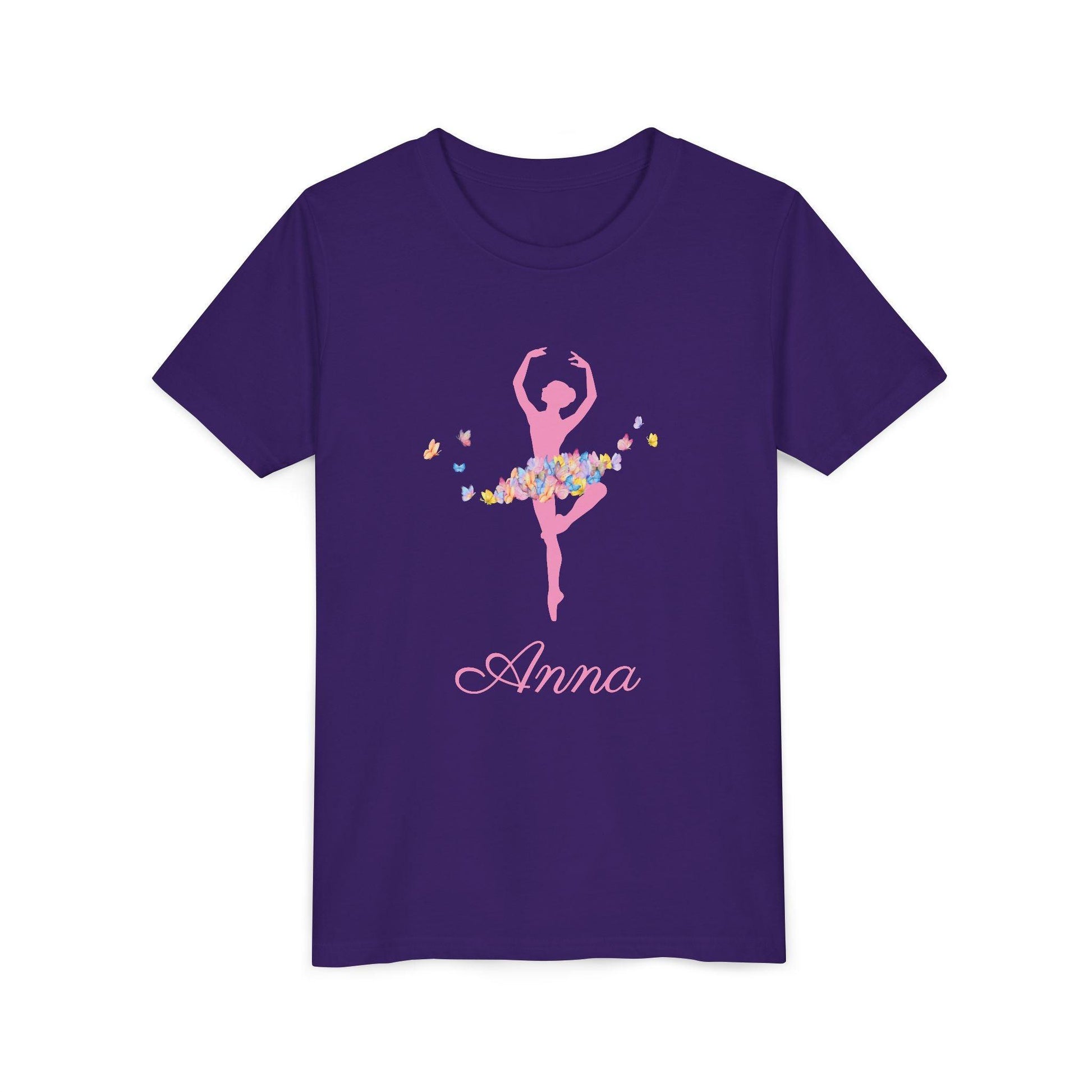 Butterfly Ballerina [Dancer Name] Youth Tee - Personalizable - Whippie's