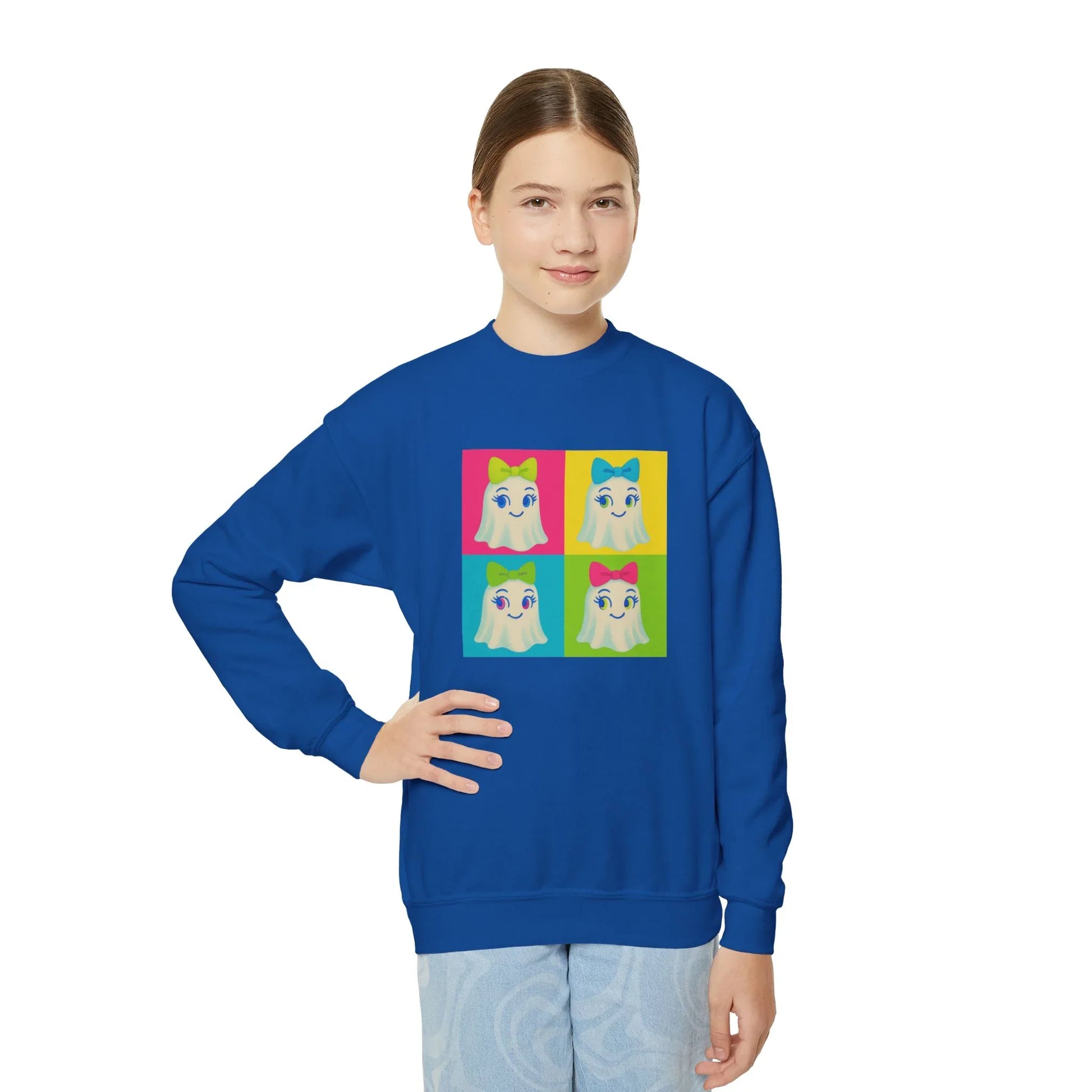 Ghostly Pop Art Youth Crewneck - Whippie's