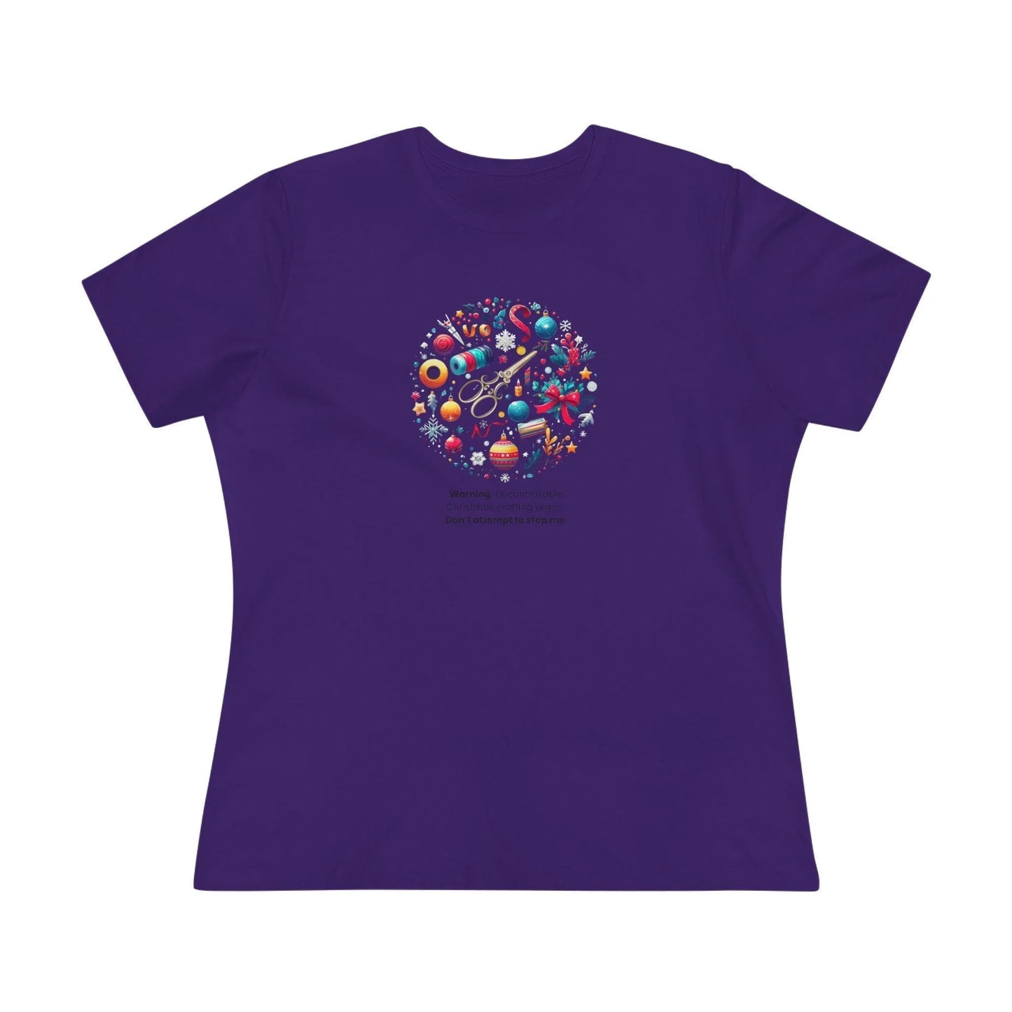 Snow Globe - Uncontrollable Urge to Craft - Women's Softstyle Tee - Whippie's