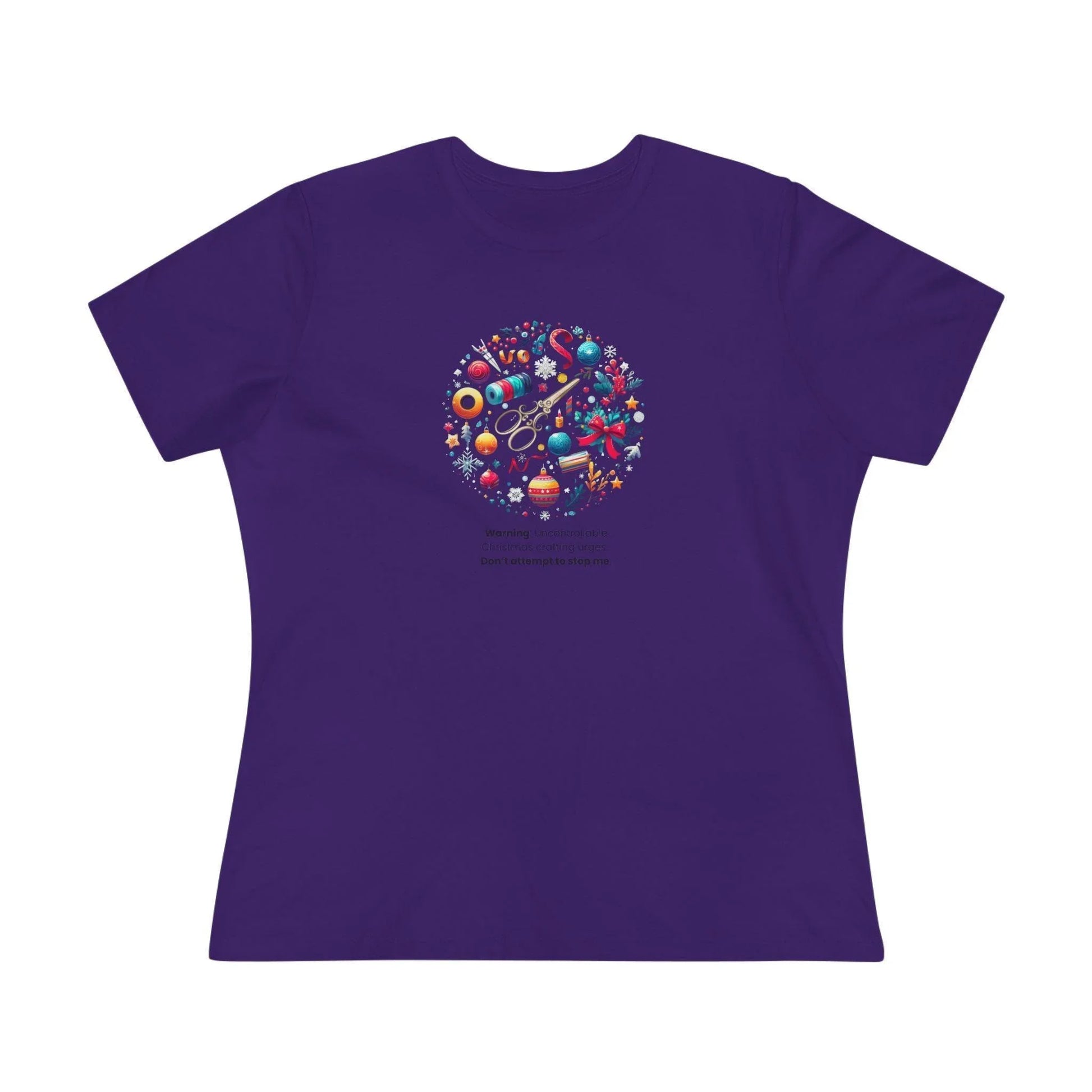 Snow Globe - Uncontrollable Urge to Craft - Women's Softstyle Tee - Whippie's