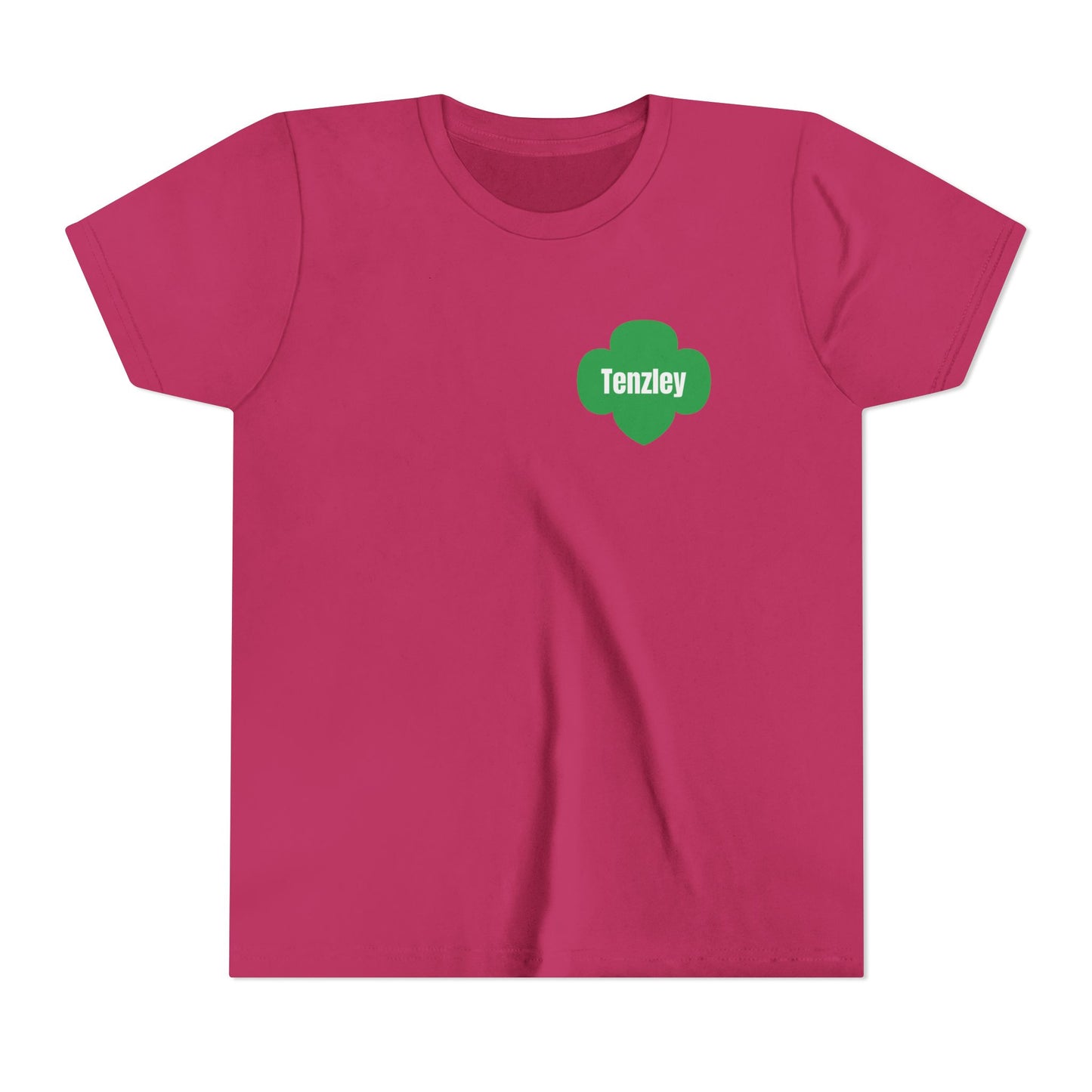 Personalized Girl Scout Trefoil Troop Tee | Girls Lead the Way -Youth