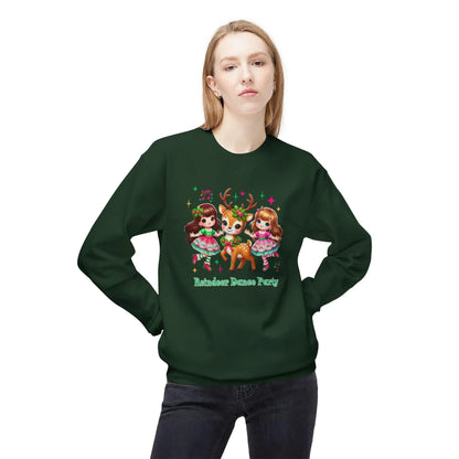 Reindeer Dance Party 🦌 Unisex Fleece Sweatshirt 🎄🎁 - Whippie's