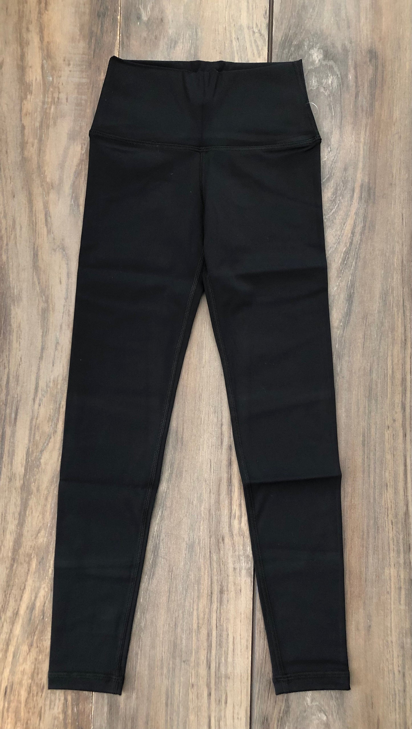 Fin Favorite Black Leggings girls dance leggings model view