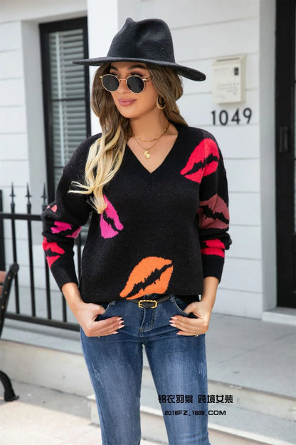 Kiss Sweater | Valentine Boutique Knit Pullover