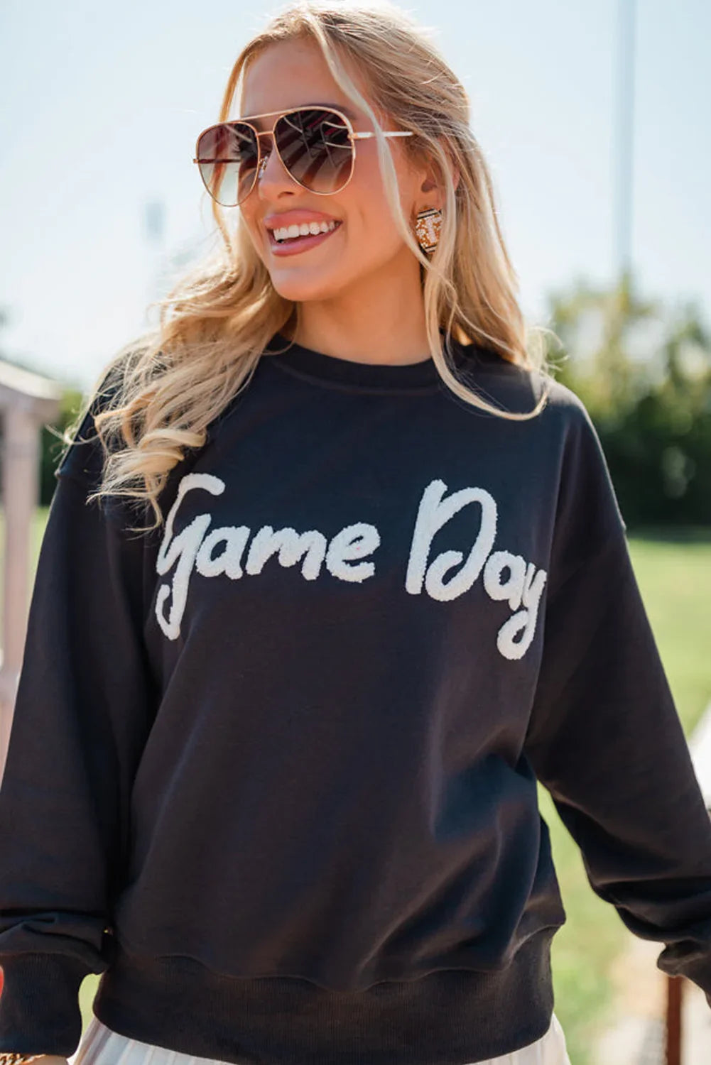 Chenille Game Day Sweatshirt