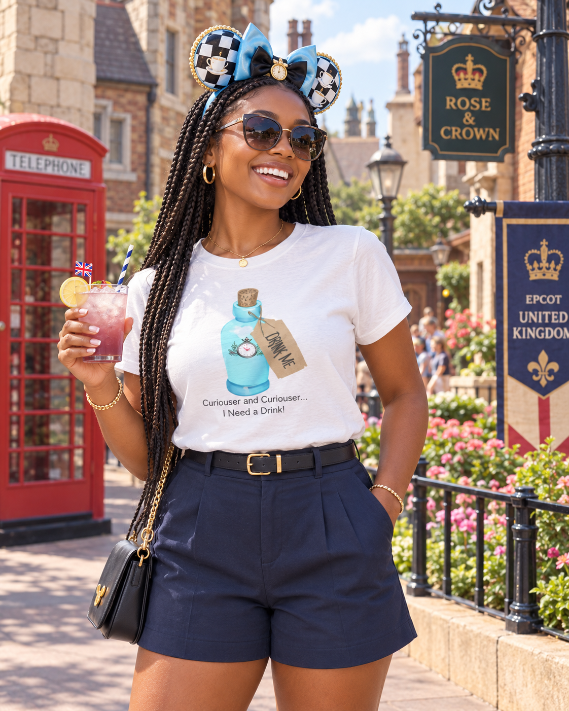 Alice in Wonderland Cocktail Shirt - Curiouser and Curiouser