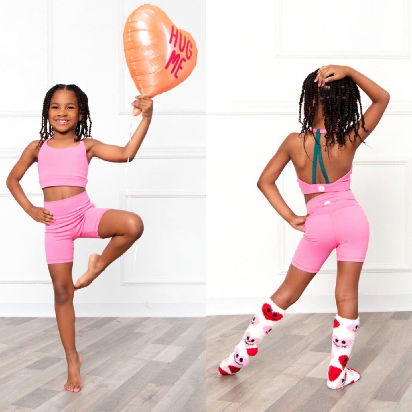 Bubblegum Pink Daybreak Top & Shorts Set | Girls Dancewear