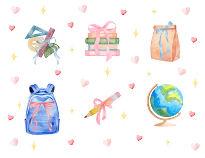 Back to School Adventures Kids Pajama Set with Pockets