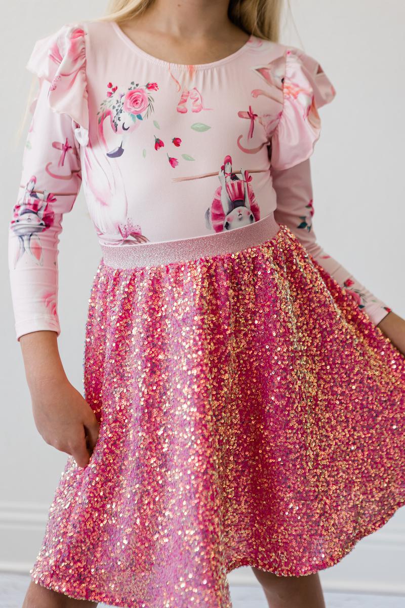 Mila & Rose Ballet Beauties long-sleeve Flutter Leotard, additional product view 2