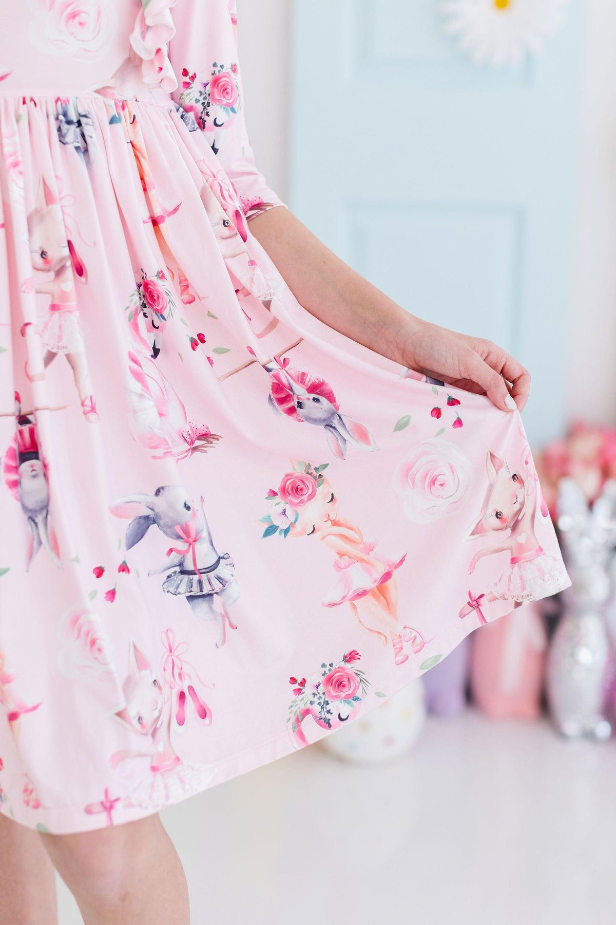 Mila & Rose Ballet Beauties 3/4-sleeve Ruffle Twirl Dress, additional product view 3