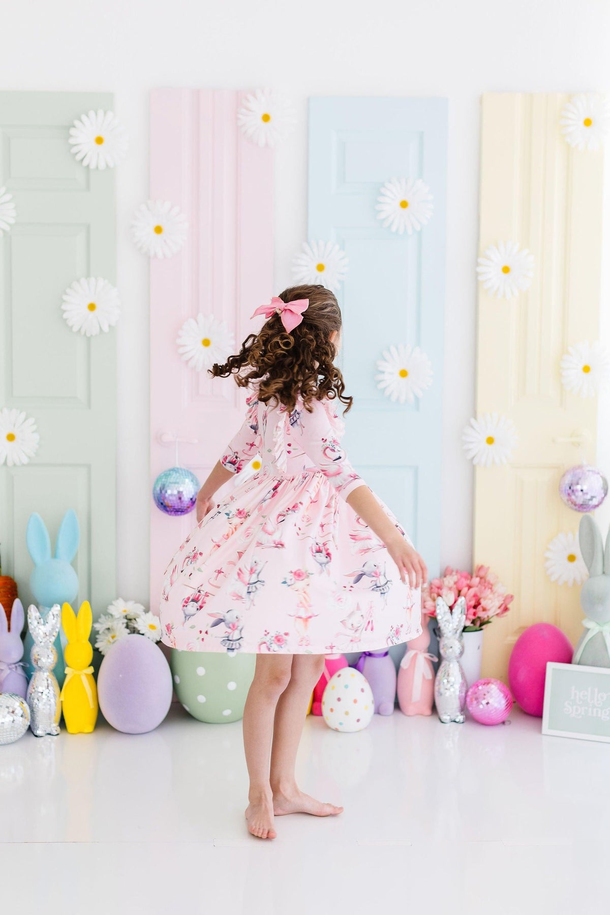 Mila & Rose Ballet Beauties 3/4-sleeve Ruffle Twirl Dress, additional product view 4