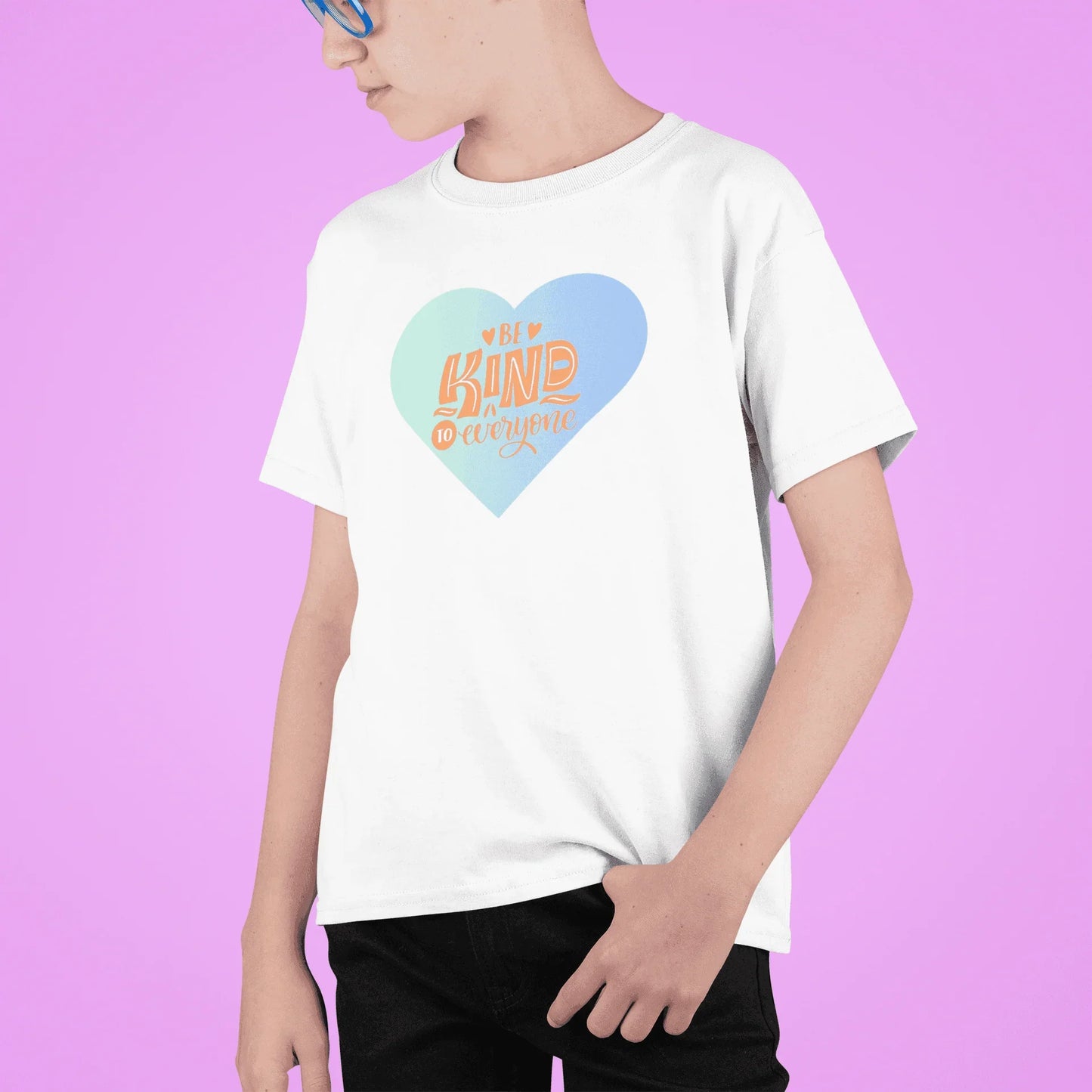 Be Kind to Everyone Kids Tee! 💙💖 - Whippie's