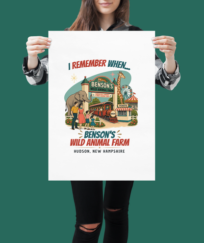 Benson's Wild Animal Farm Poster | I Remember When 18×24 Wall Art