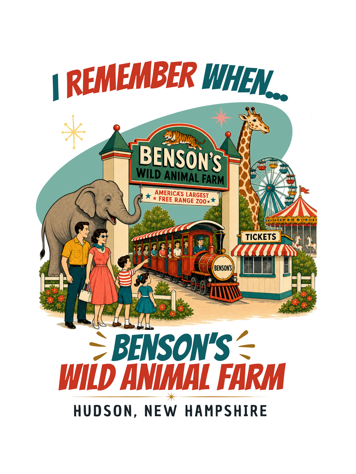 Benson's Wild Animal Farm Poster | I Remember When 18×24 Wall Art