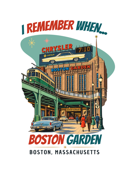 Boston Garden Poster | I Remember When 18×24 Wall Art