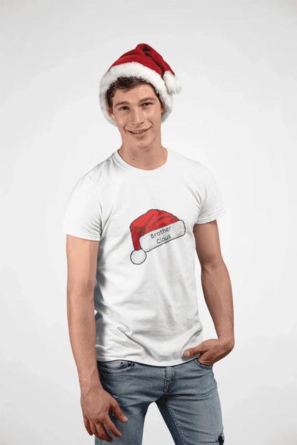 Brother Claus: The Coolest Santa in Town 🎅- Mens Softstyle T-shirt - Whippie's