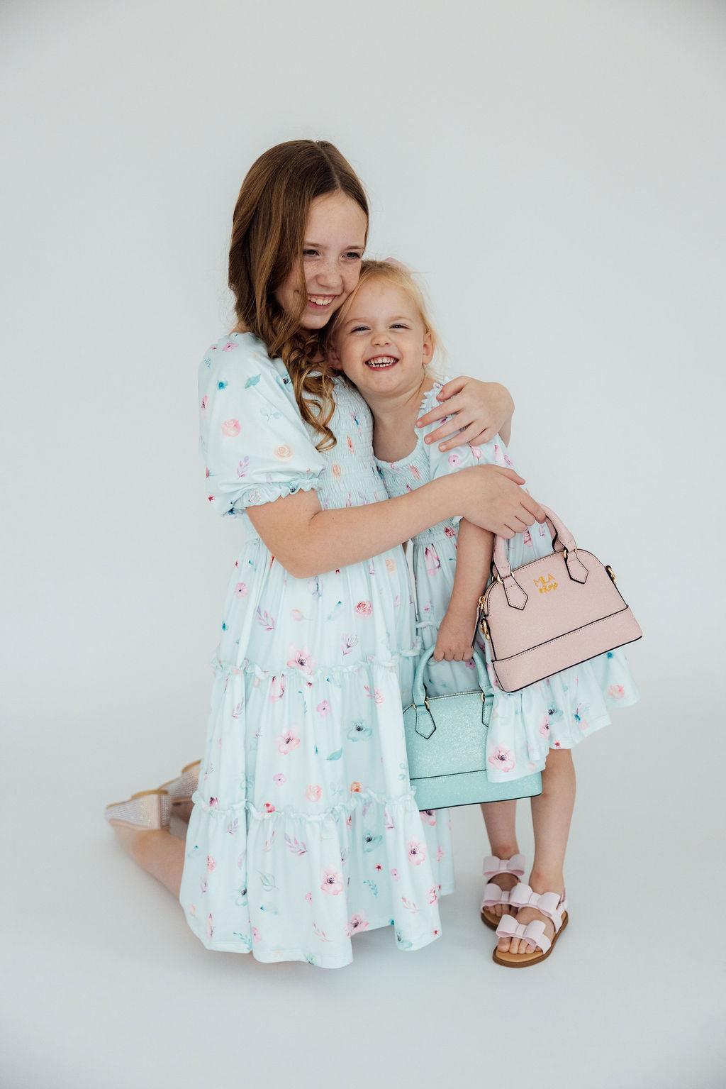 Mila & Rose Butterfly Ballet Smocked Ruffle Dress, additional product view 5