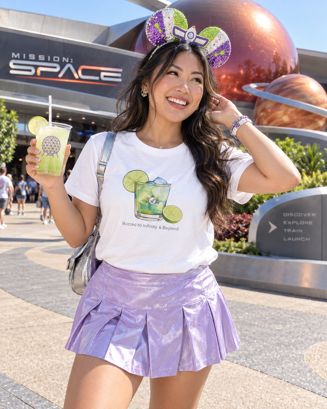 Buzzed to Infinity Cocktail Shirt - Drinking Around the World Tee