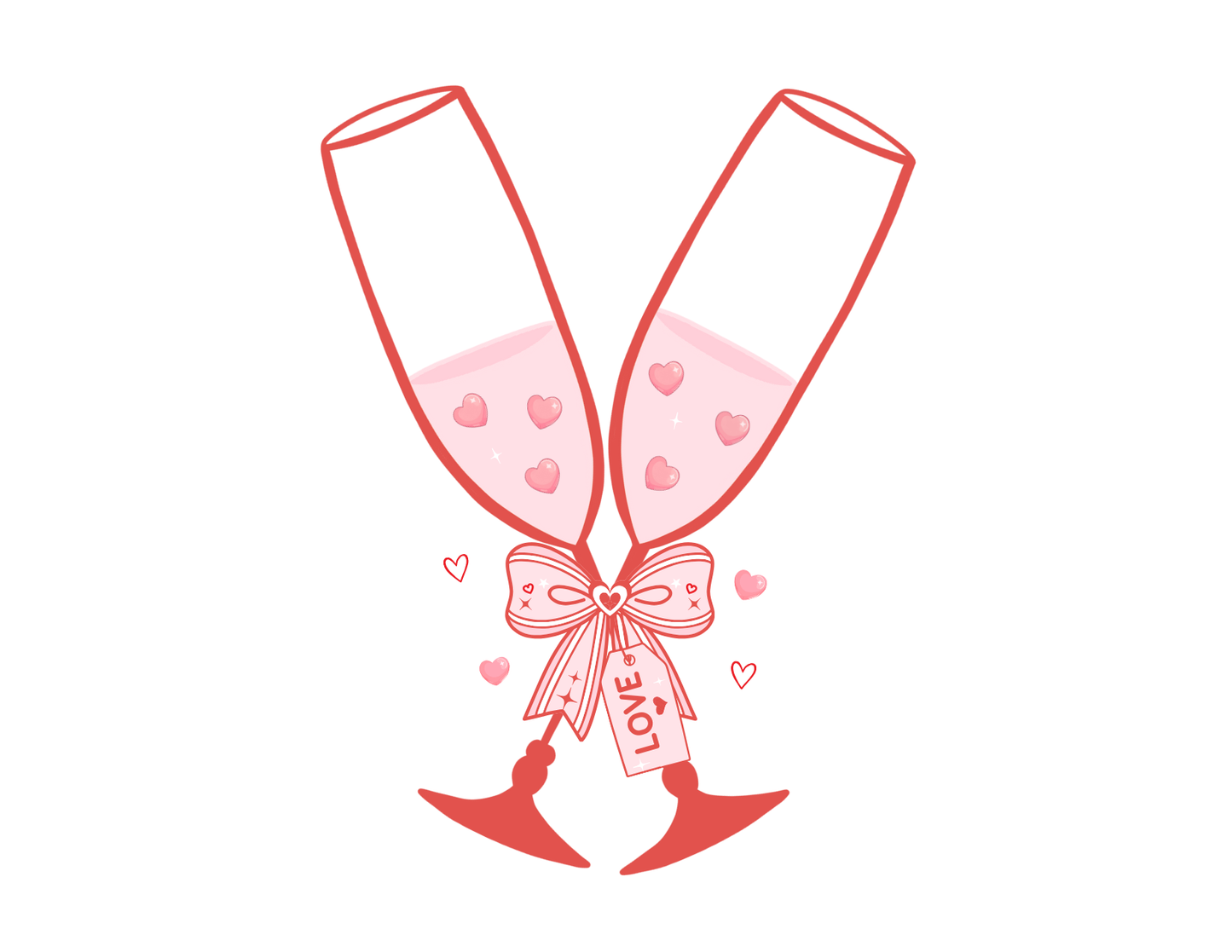 Champagne Love | Valentine Tee