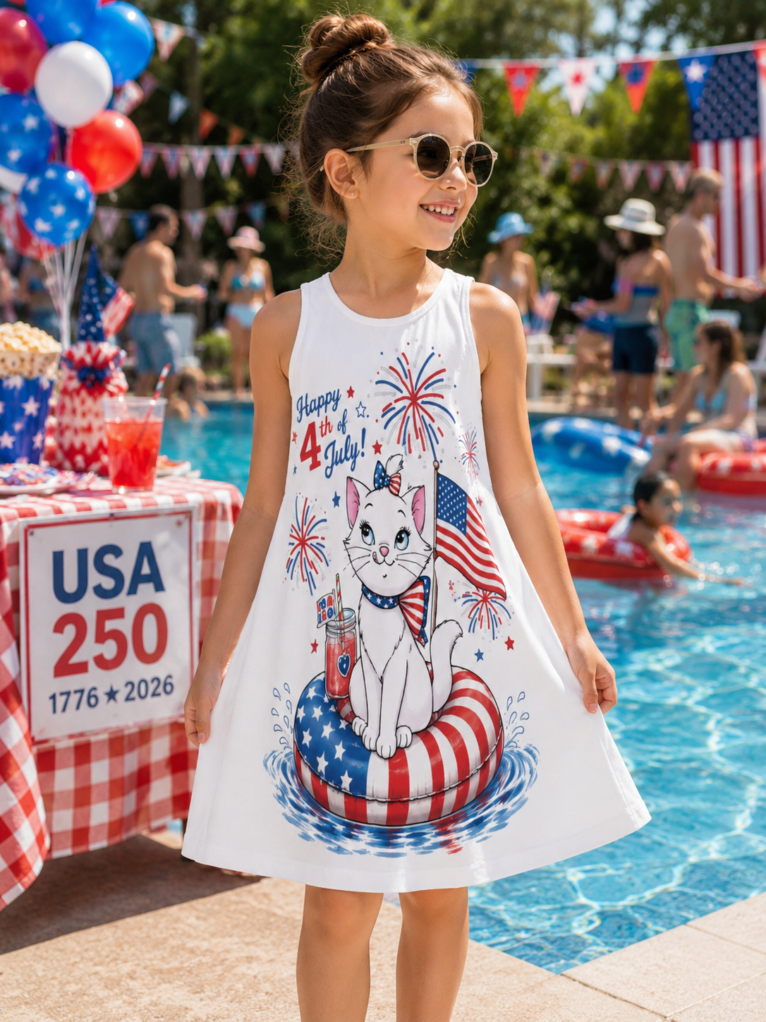 USA 250 Dress | Patriotic Mommy & Me Sundress for Girls