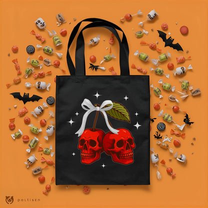 Cherry Skulls Convention Tote - Spooky & Sweet!