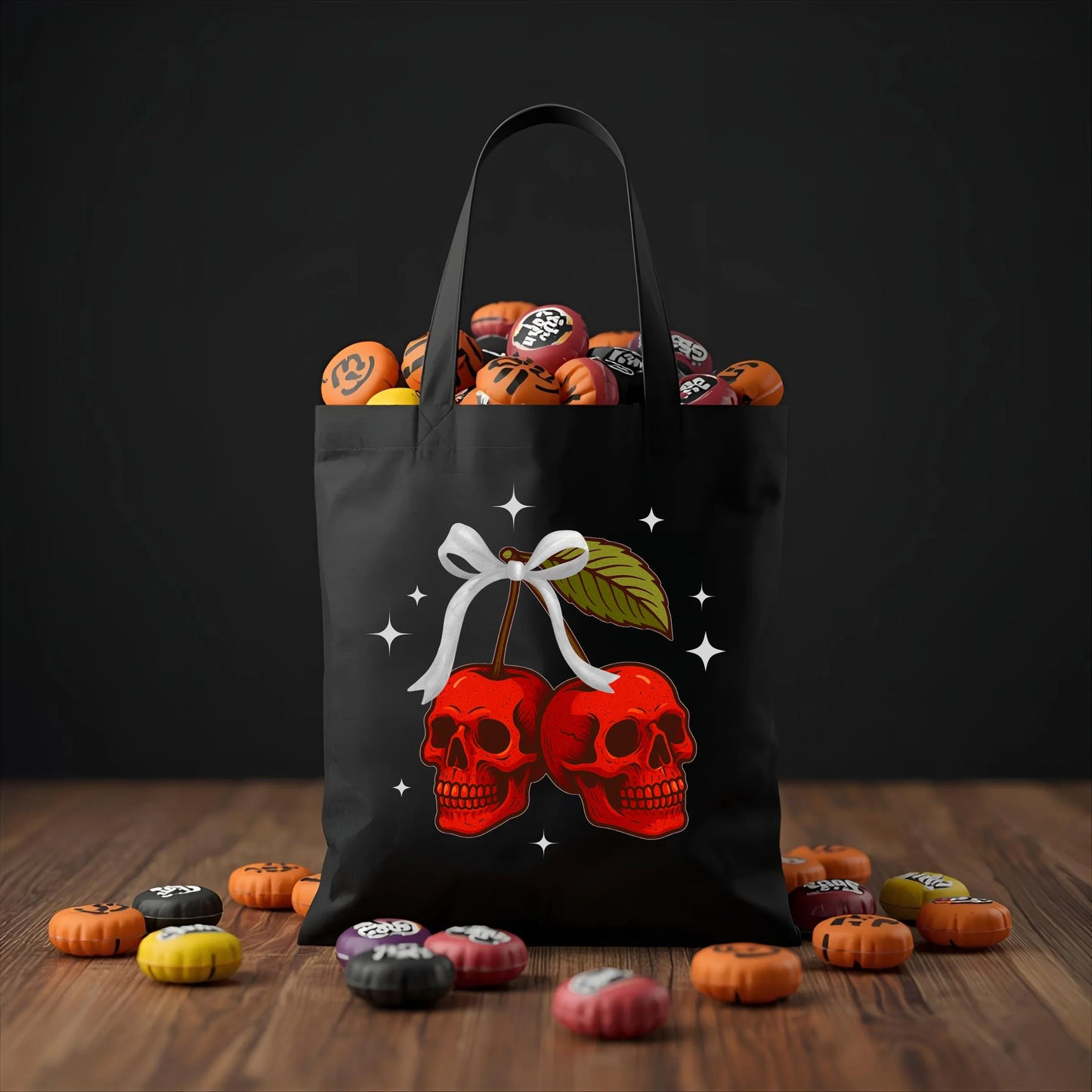 Cherry Skulls Convention Tote - Spooky & Sweet!