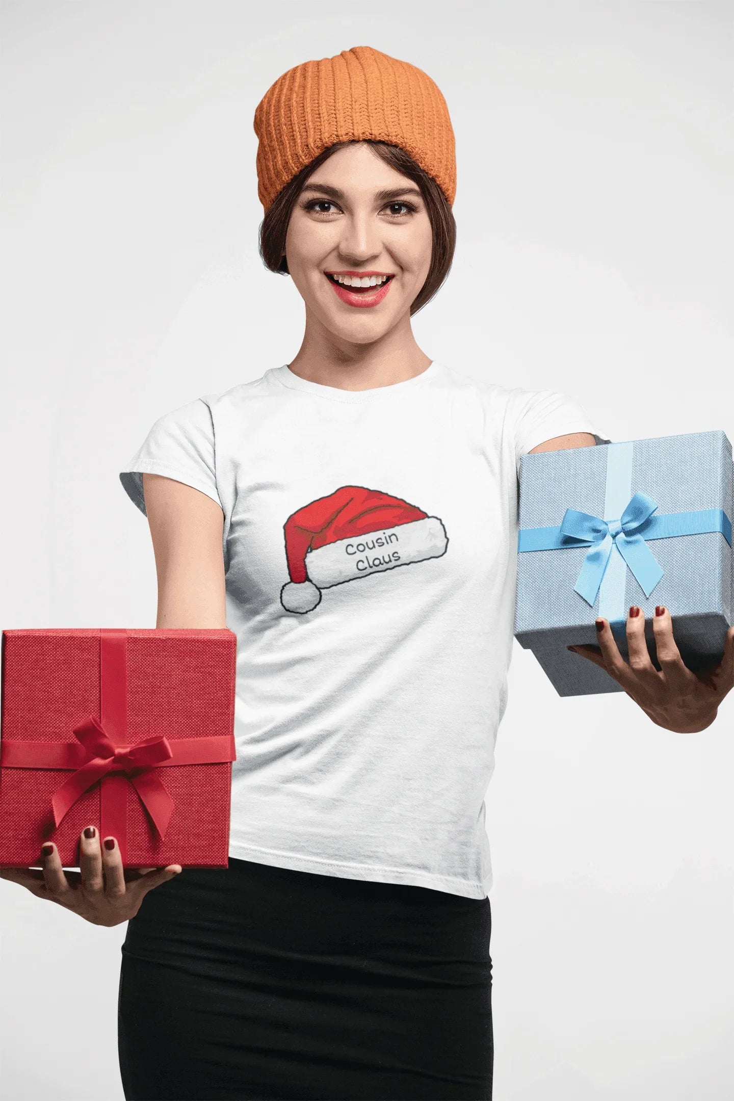 Cousin Claus: The Coolest Santa in Town 🎅- Unisex Softstyle T-shirt - Whippie's