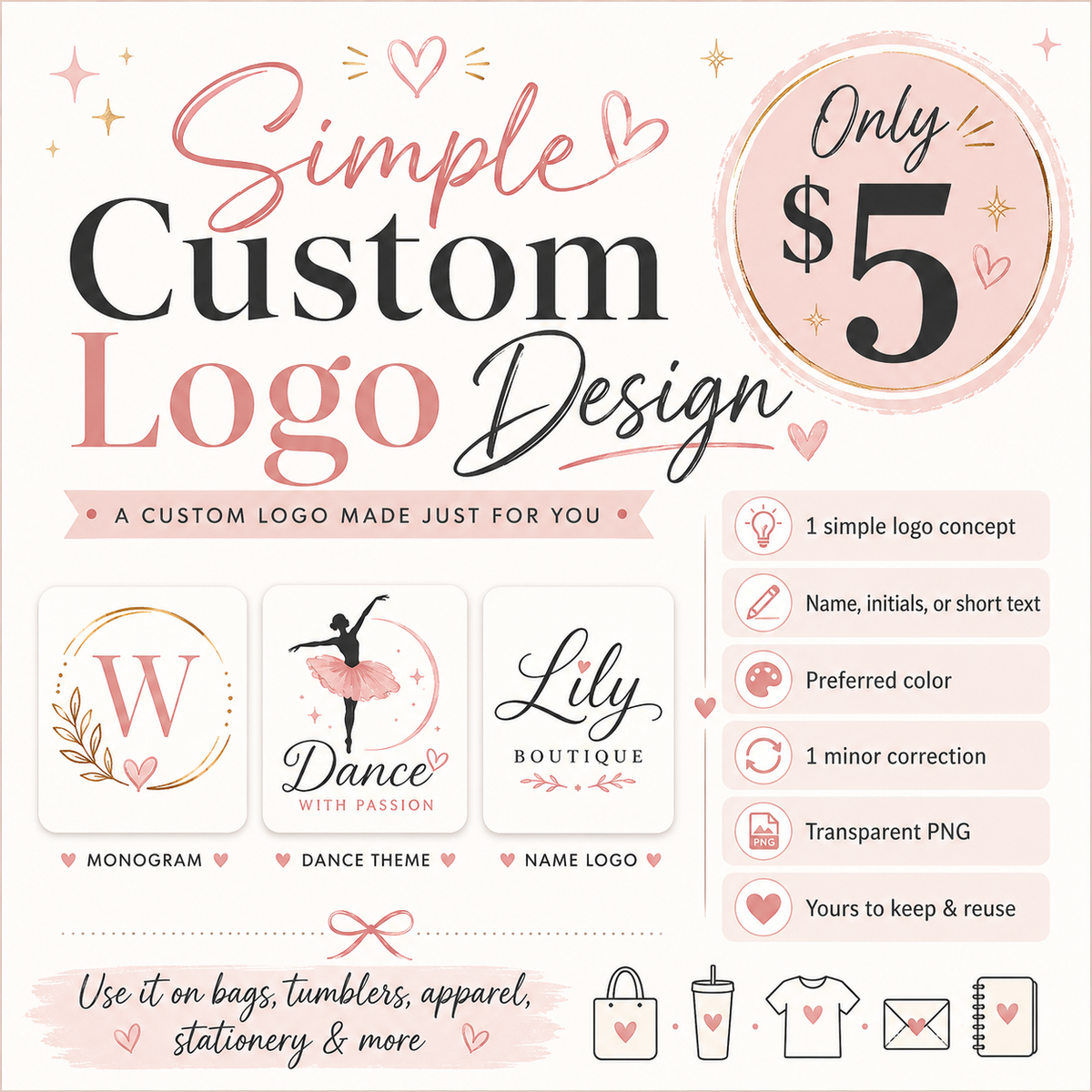 Simple Custom Logo Design