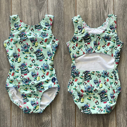 Elf Stitch Open Back Leotard | Girls Dancewear