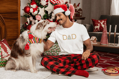 DAD 🎄 - Golden Christmas Dad! ✨🎁- Mens Softstyle T-shirt - Whippie's