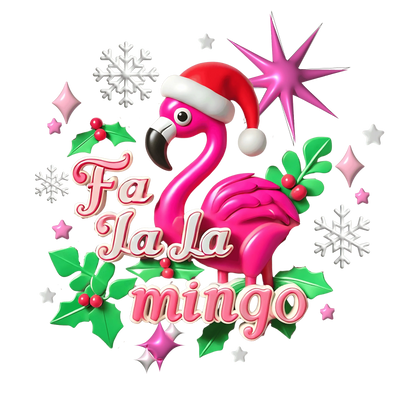 🦩🎅 Fa La La Mingo! ❄️🌟 - Women's Softstyle Tee - Whippie's